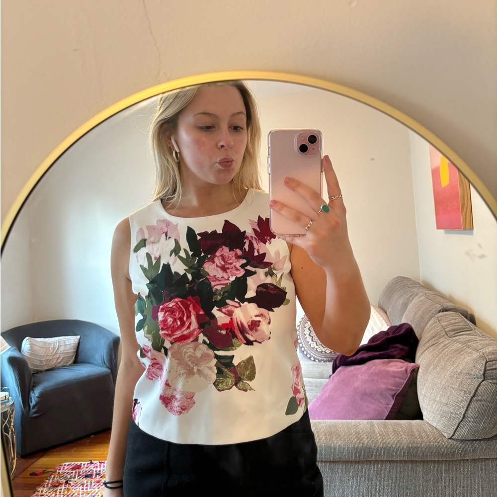 Floral Printed Vince Camuto Top